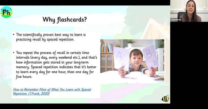 Use flashcards for short, sharp bursts of review.