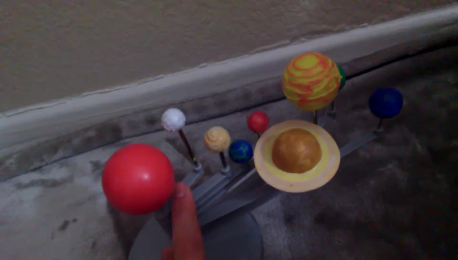 The reviewer points out the order of the planets in the completed model.