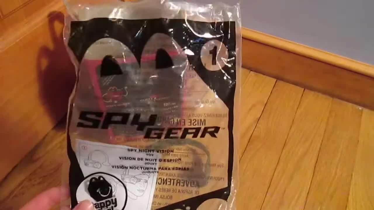 Close-up of the Spy Gear Happy Meal packaging.