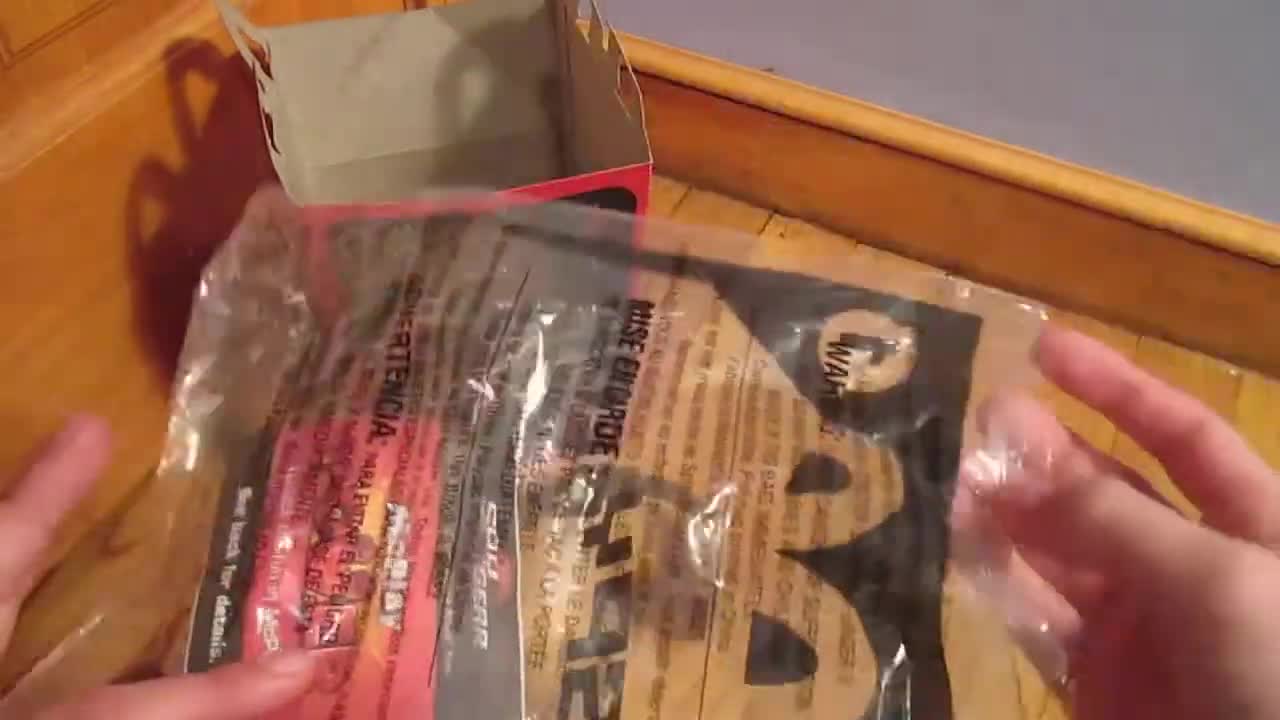 The contents of the Happy Meal box are revealed.