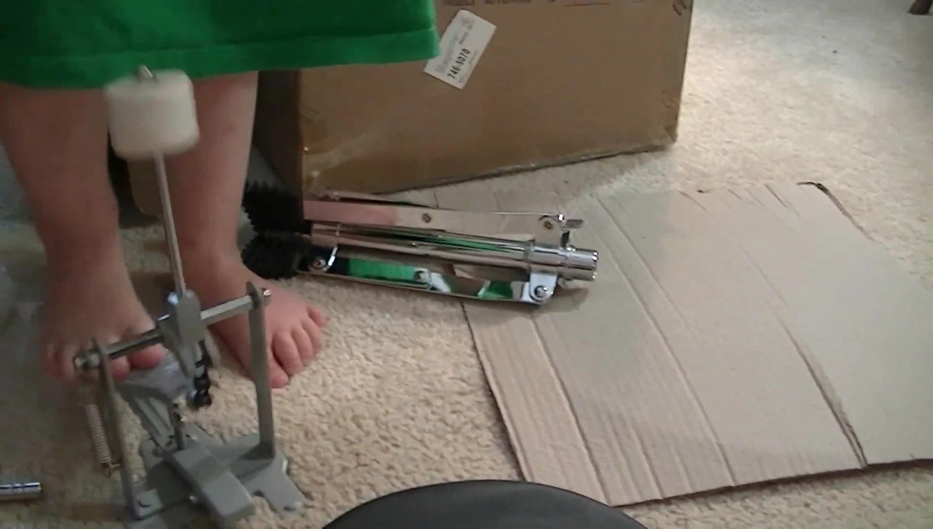 Attaching the bass drum heads