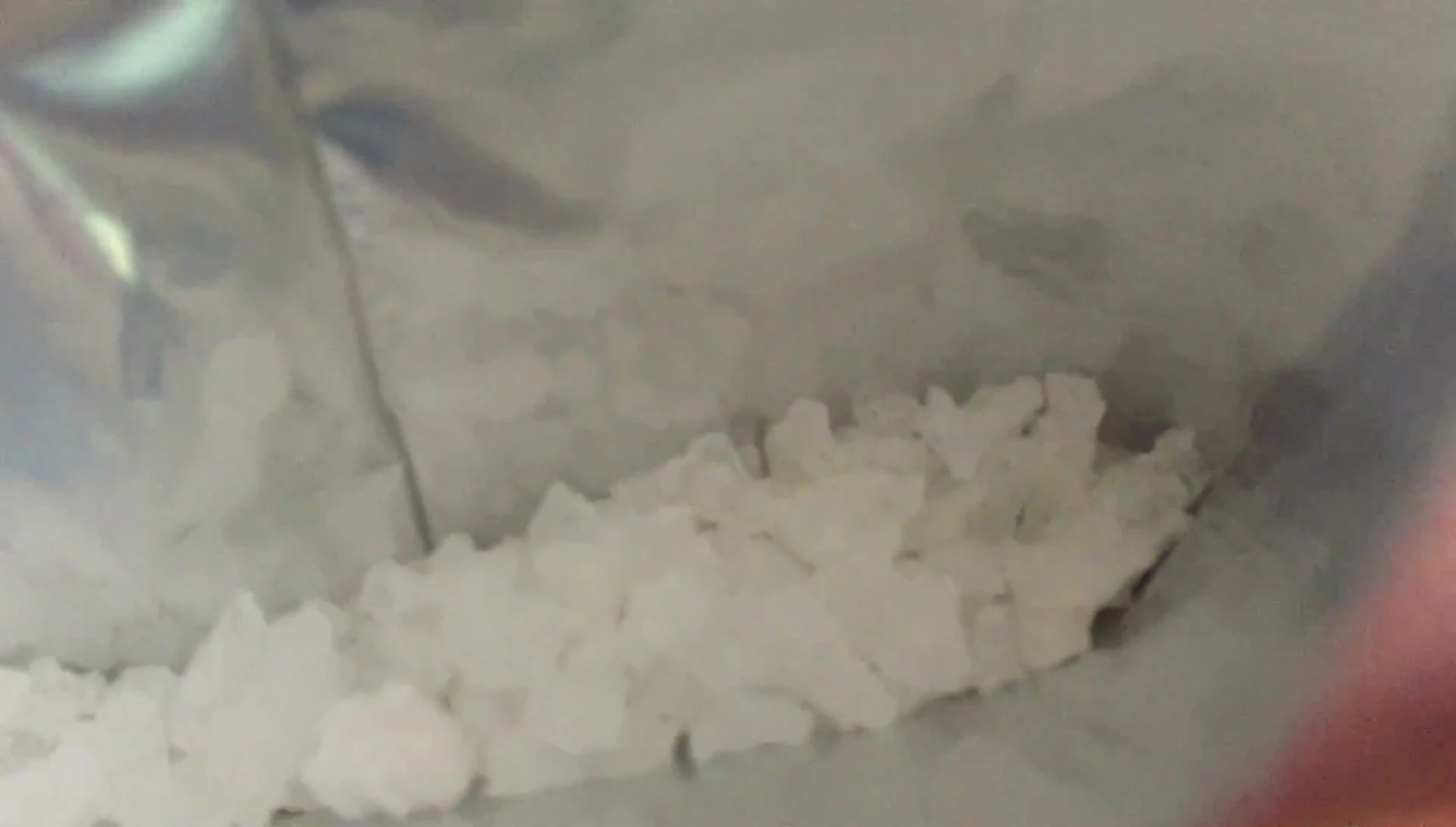 Adding crystals to the solution