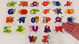 Montessori Flash Cards & Wooden Blocks: A Fun Alphabet Learning Adventure