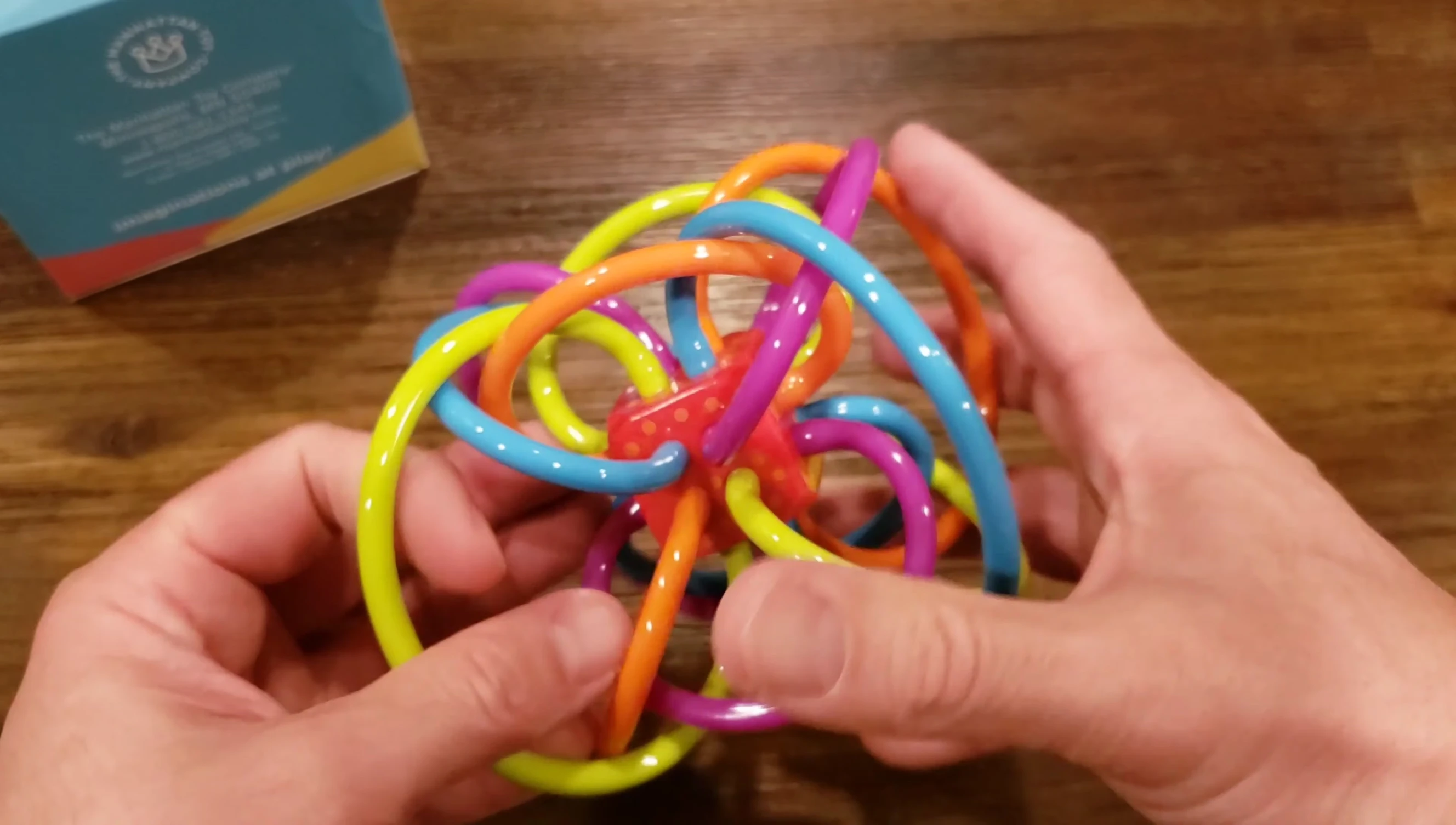A shot showcasing the overall quality and appeal of the Winkel toy.