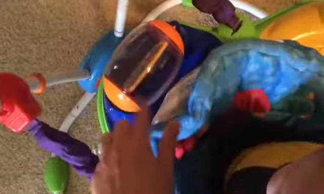 Clay interacting with the sun and cloud toy