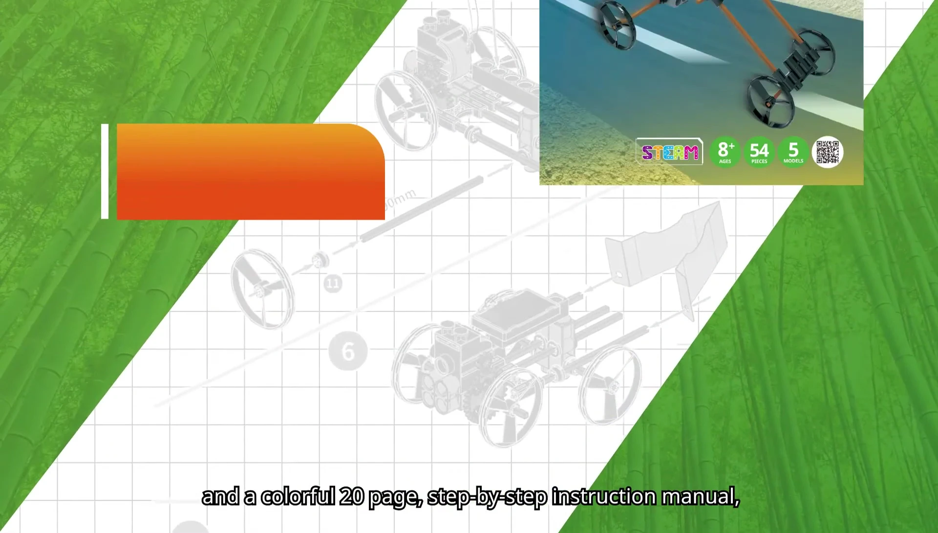 The 20-page instruction manual