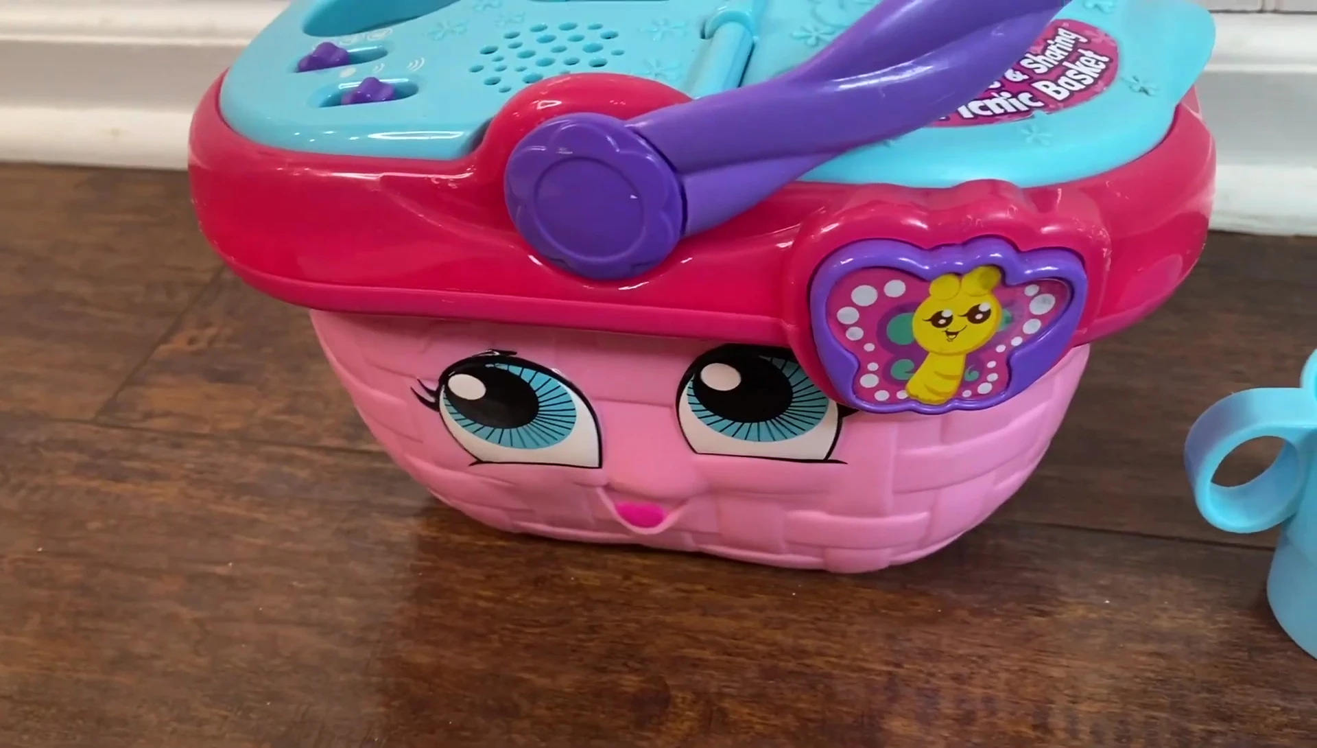Child enjoying the toy's music