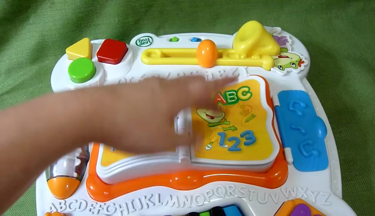 The screen showing the shapes, numbers, and letters mode.