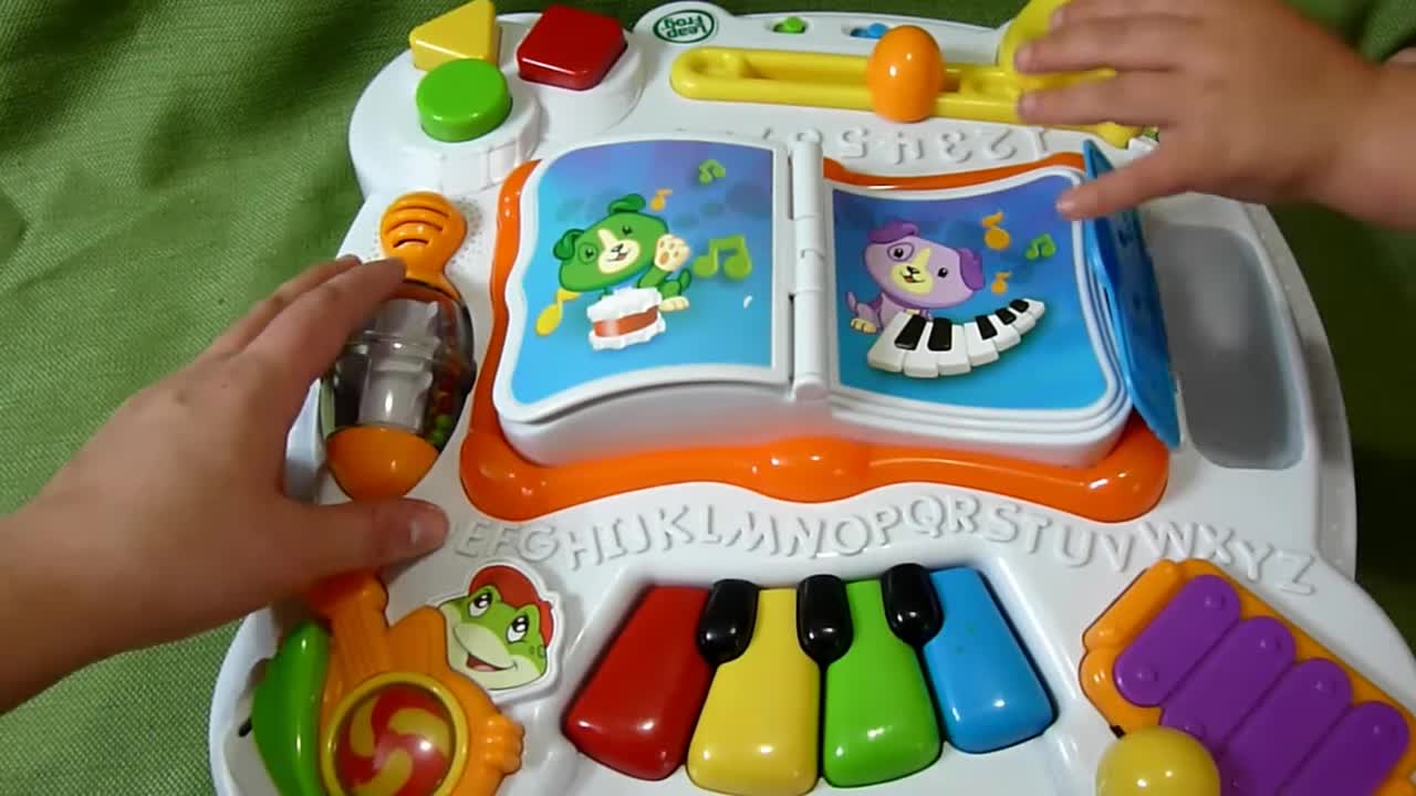 The LeapFrog Learn & Groove Activity Table in its elevated configuration.