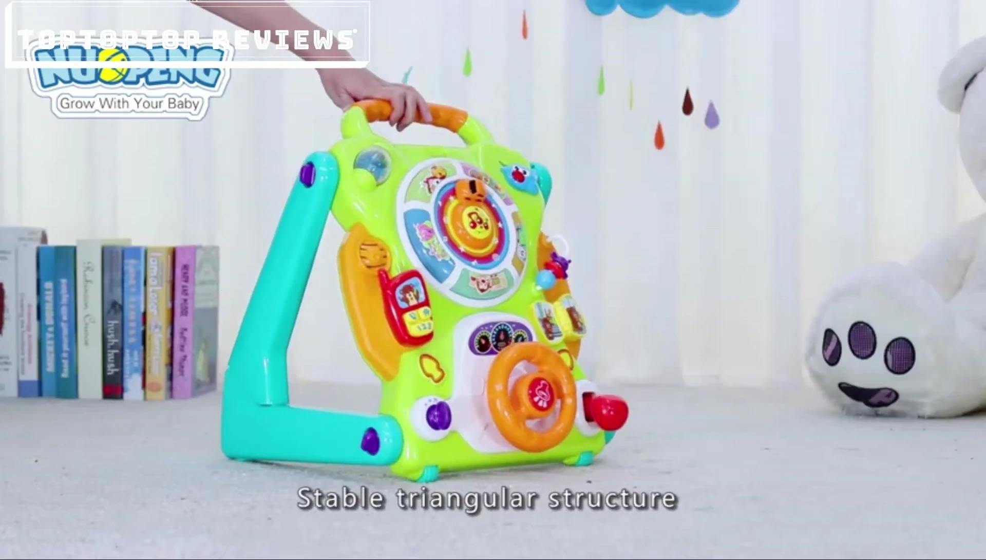 An image showcasing the stable triangular structure and speed control of another walker.