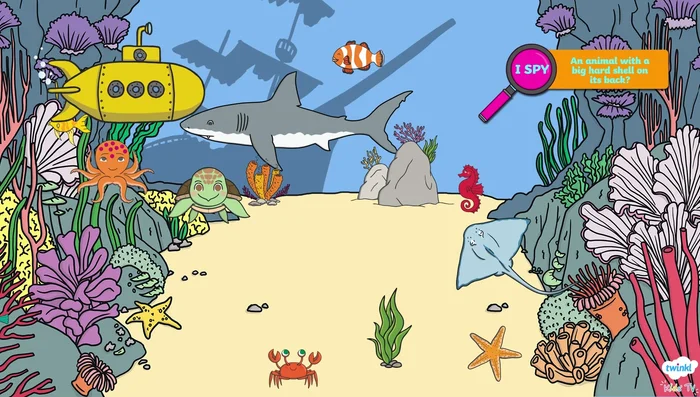 Identify very small animals with many different colors and patterns on their scales.