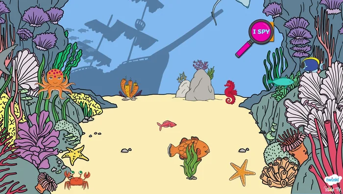 Identify a very flat animal that glides smoothly through the water.