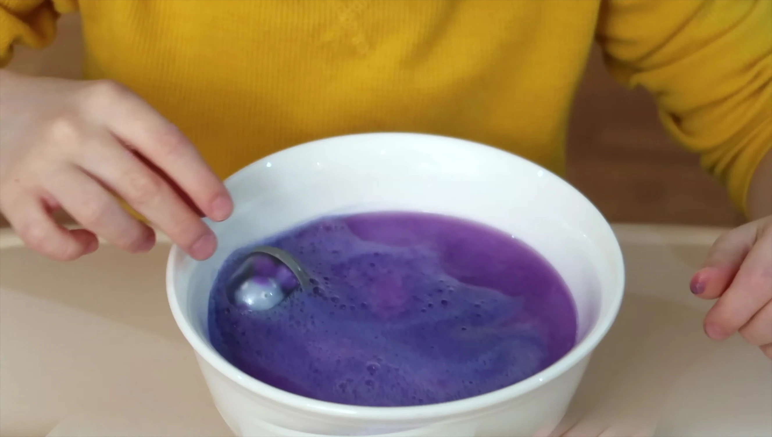 The revealed creature after the dissolving process.