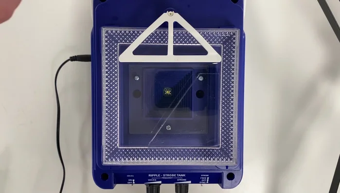 Observe the waves. If there's no significant refraction, the depth difference isn't enough.