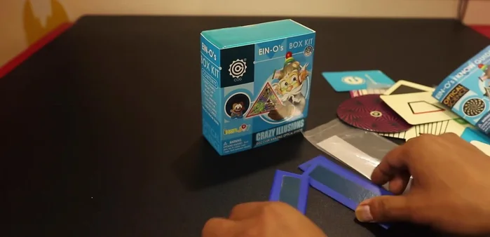 LED Illusion (partially demonstrated): Involves a plastic strip and mirror. This was not fully demonstrated due to dried adhesive.