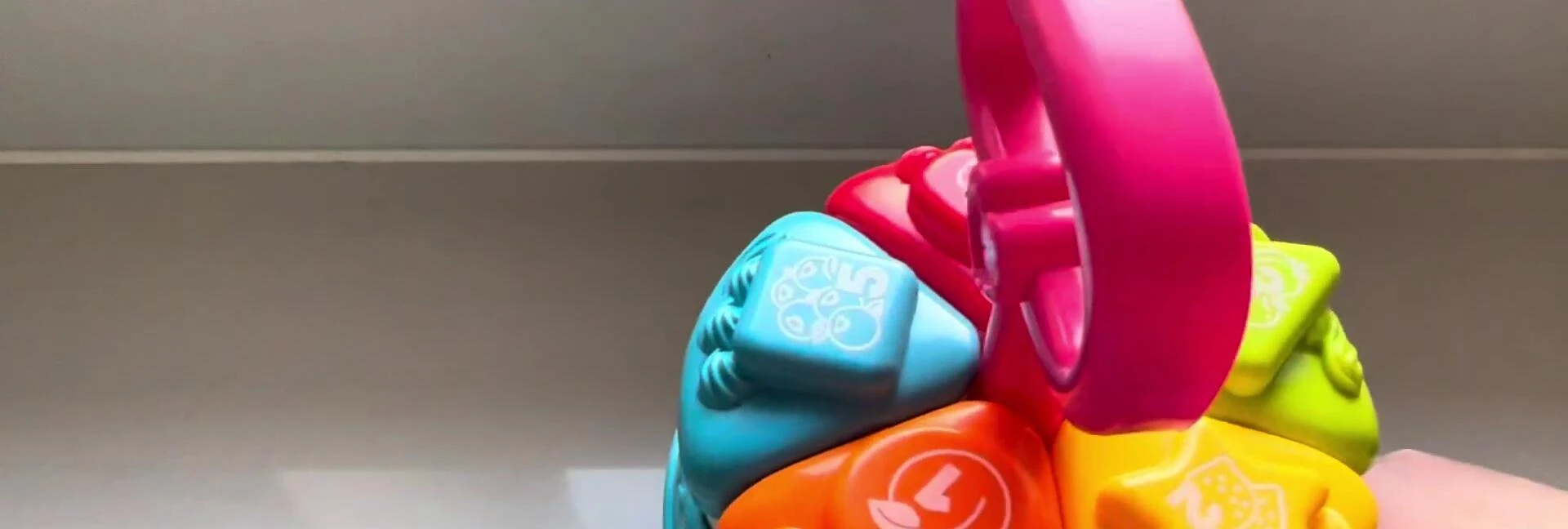Close-up view of the cakes featuring numbers