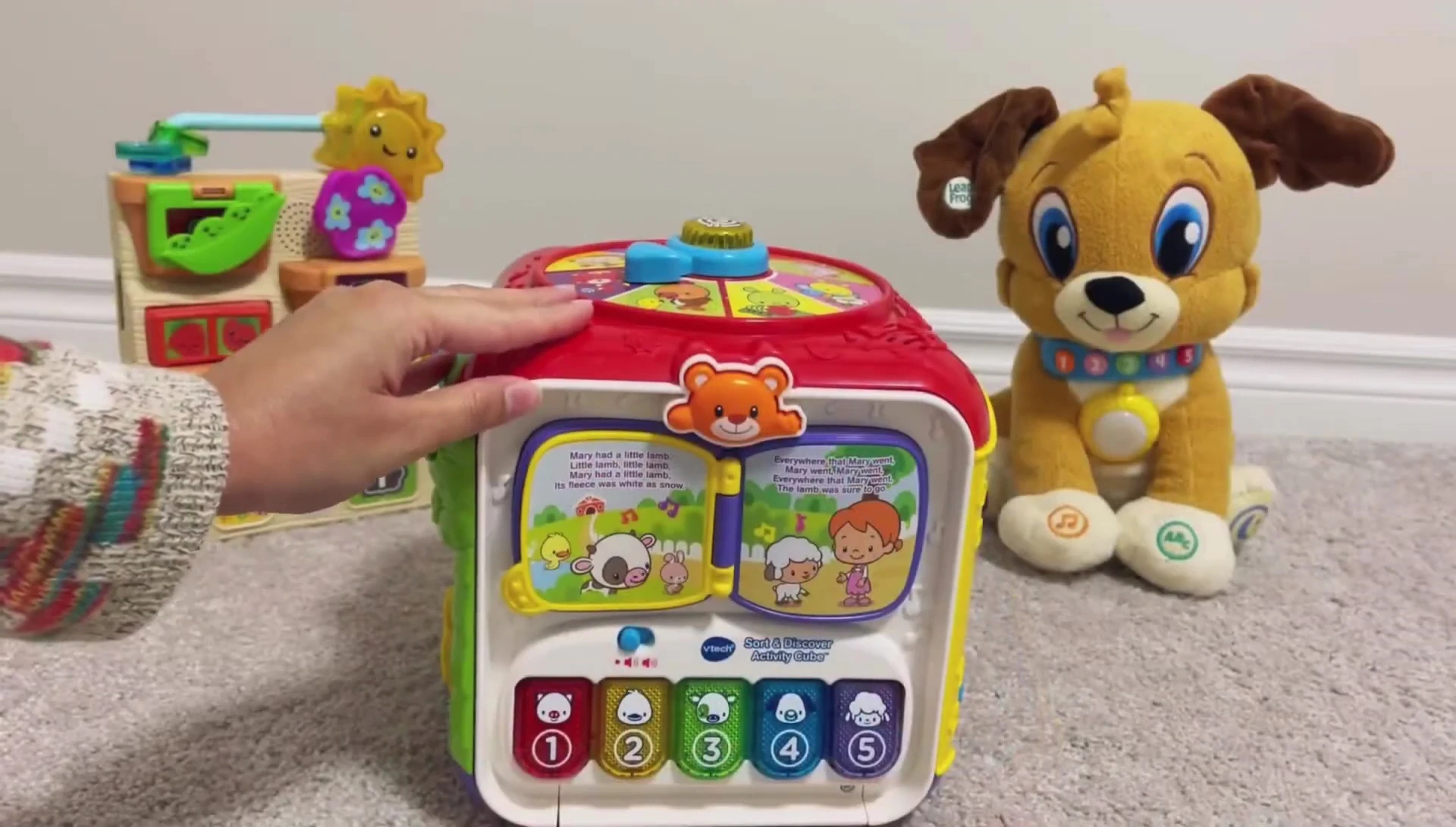 Overall shot of the VTech activity cube.