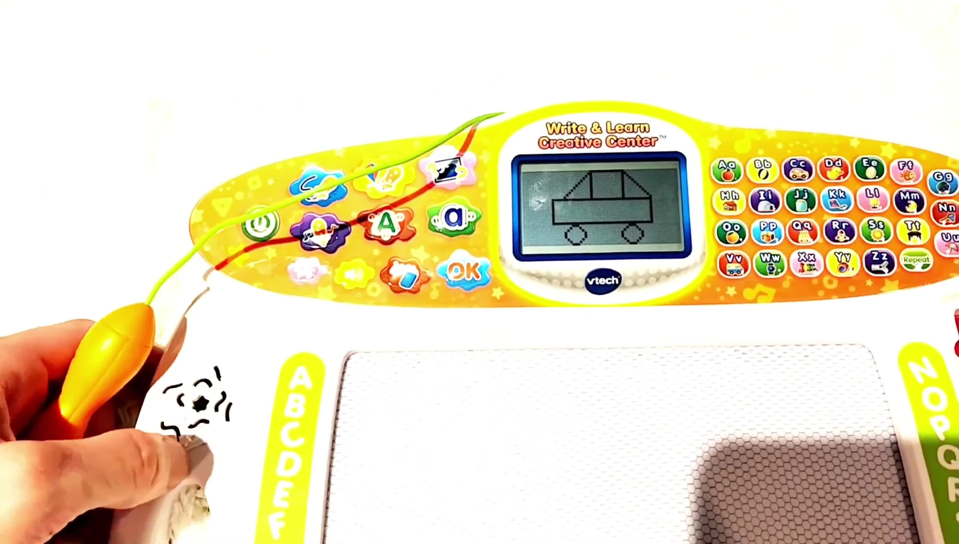 Screen showing apple drawing instructions