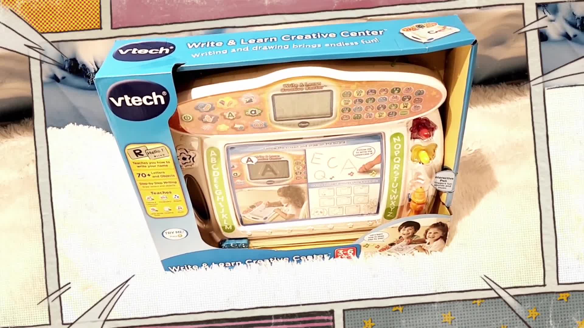 The VTech Write & Learn Creative Center tablet box