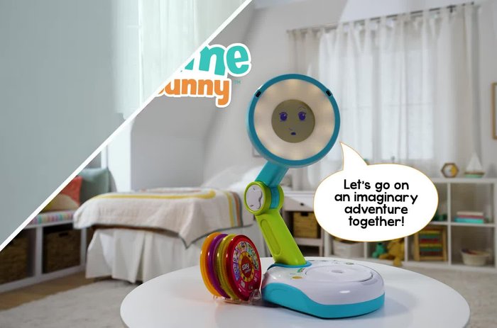 Engage with storytelling; Sunny tells a story (e.g., Three Little Pigs).