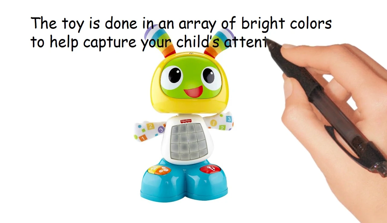 BeatBo being carried by a child