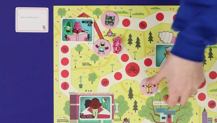 If you land on a bicycle, you can move to any other space on the board.