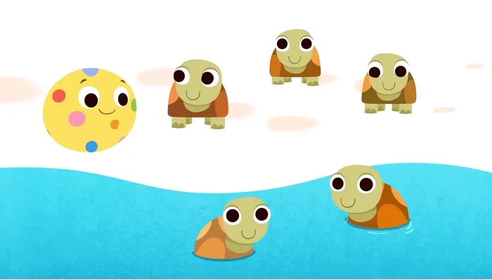 Comparing numbers: Comparing frogs and turtles, reinforcing number comparison and the concept of 'more than'.