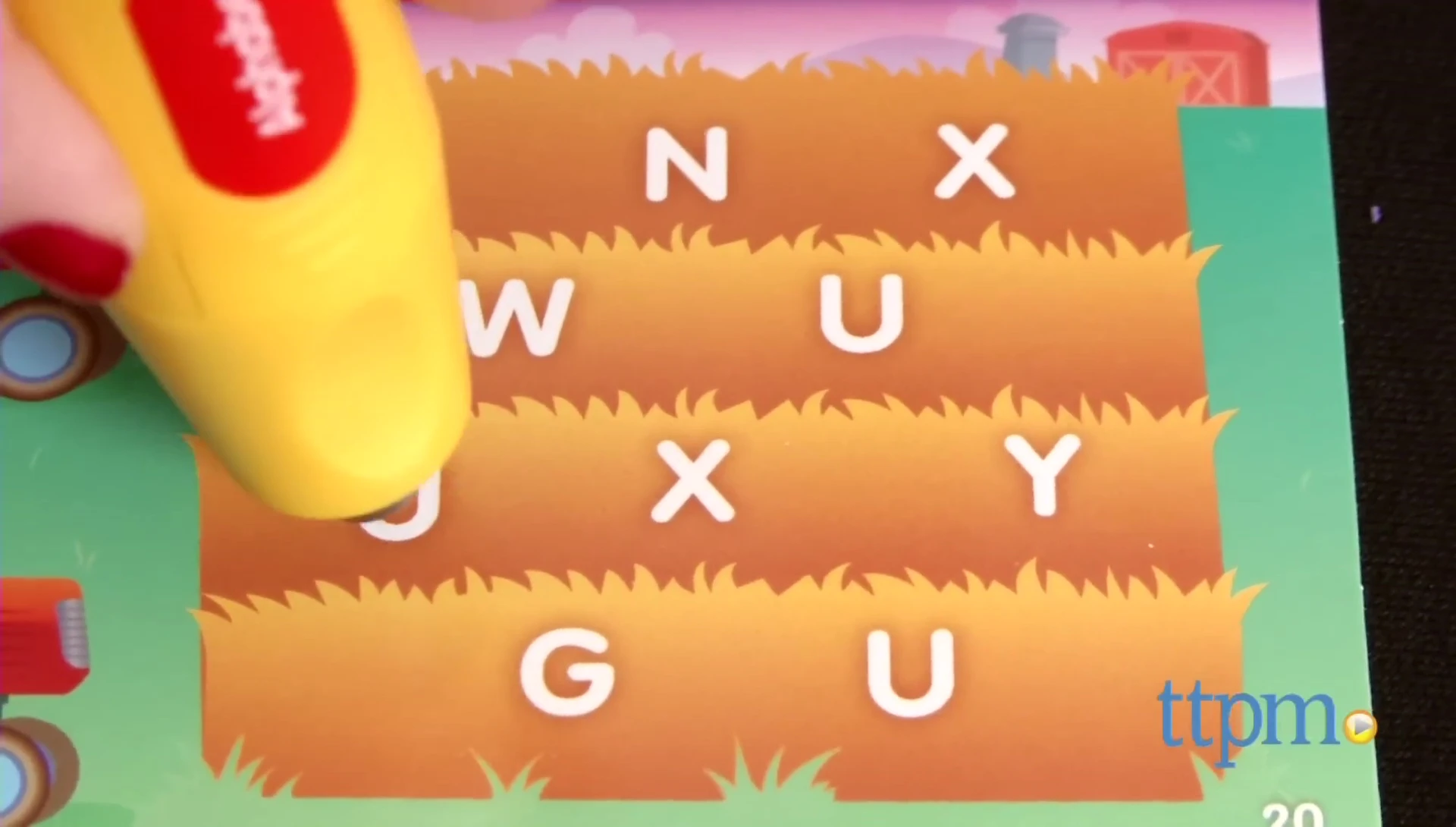 The Smart Pencil being used with phonics cards