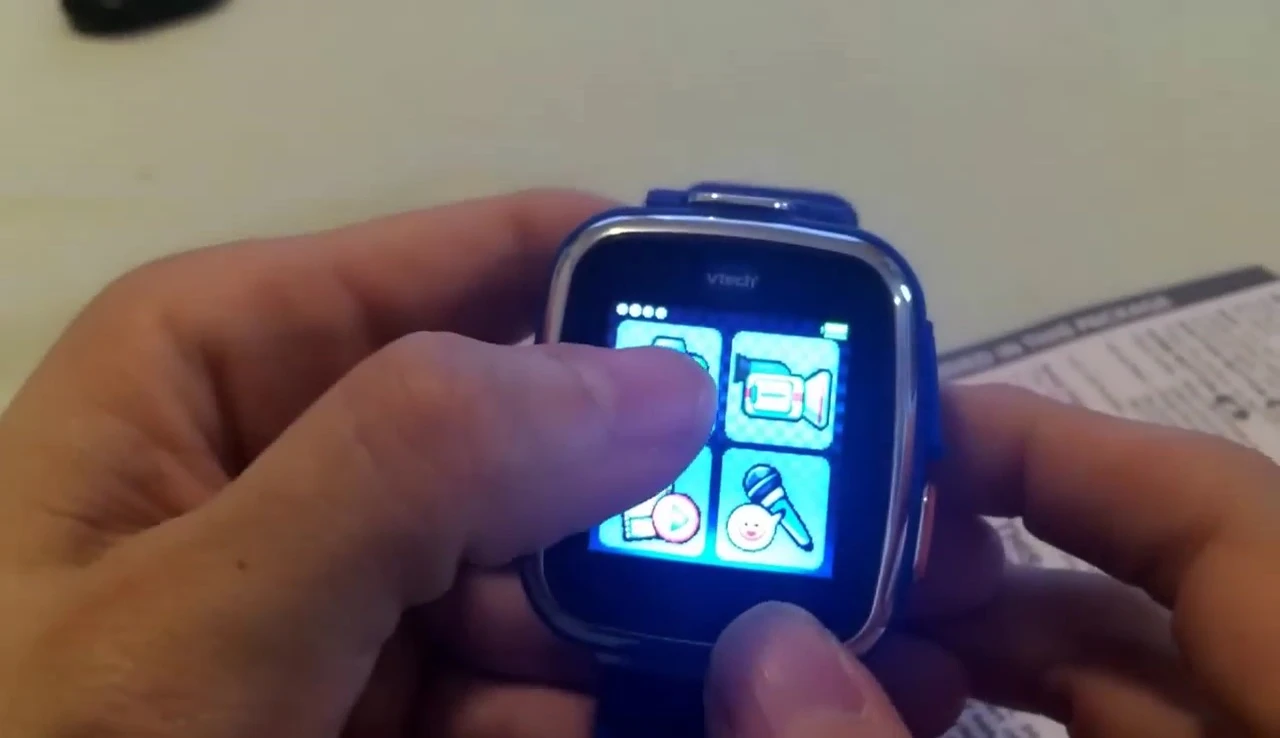 Close-up of the camera location on the VTech Kidizoom Smartwatch DX.