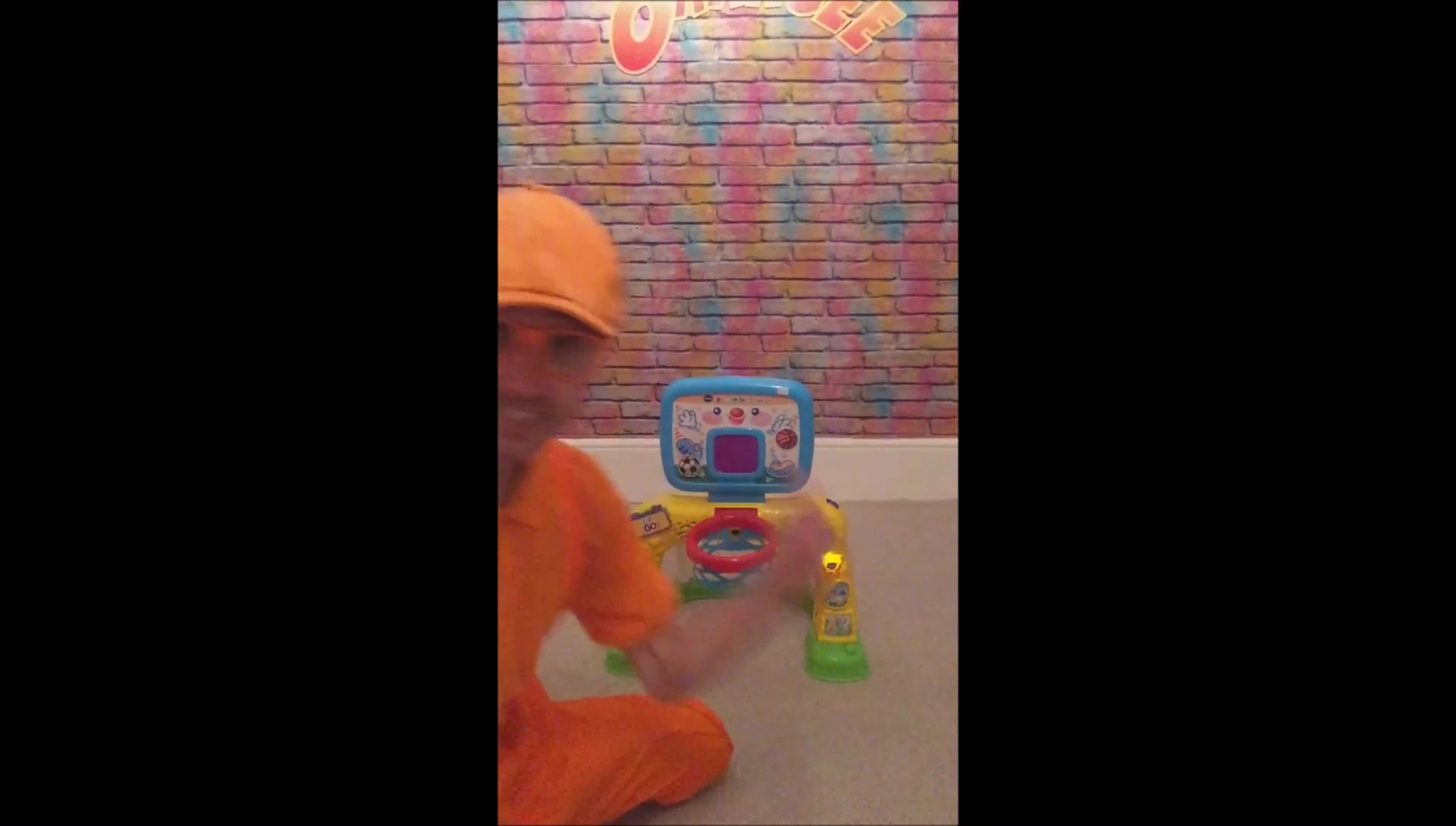 The narrator scoring a goal in the soccer game.