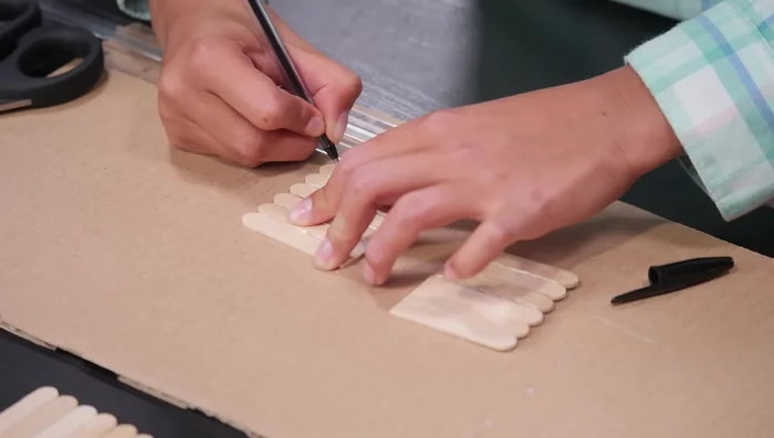 Assemble the box, ensuring the trick latch is incorporated.