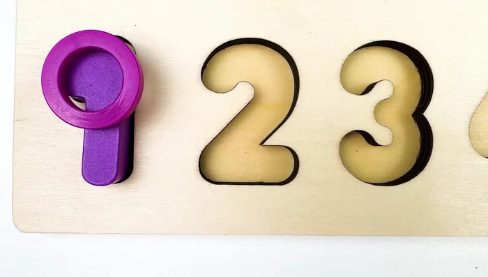 Match the pieces to the number two.